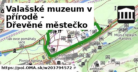 Valašské muzeum v přírodě - Dřevěné městečko