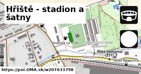 Hřiště - stadion a šatny