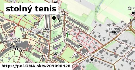 stolný tenis