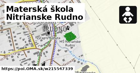 Materská škola Nitrianske Rudno