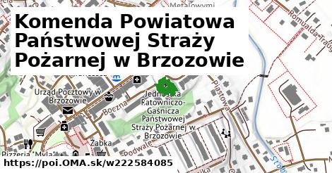 Komenda Powiatowa Państwowej Straży Pożarnej w Brzozowie