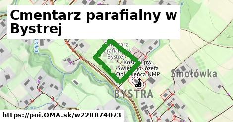 Cmentarz parafialny w Bystrej