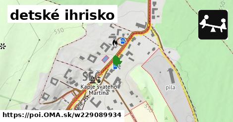 detské ihrisko