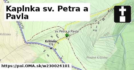 Kaplnka sv. Petra a Pavla