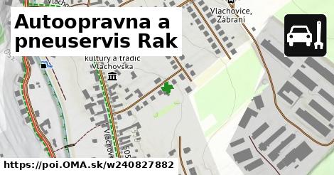 Autoopravna a pneuservis Rak