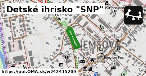 Detské ihrisko "SNP"