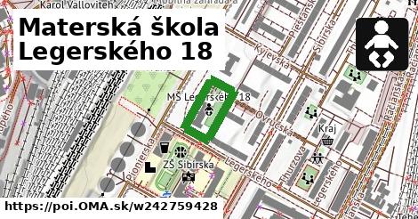 Materská škola Legerského 18