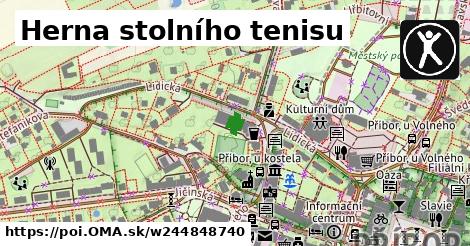 Herna stolního tenisu