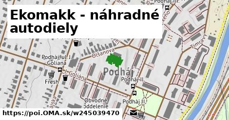 Ekomakk - náhradné autodiely