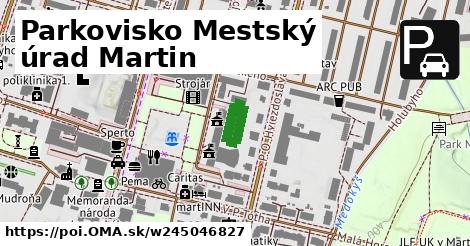 Parkovisko Mestský úrad Martin