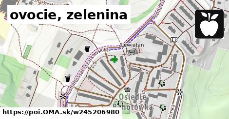 ovocie, zelenina