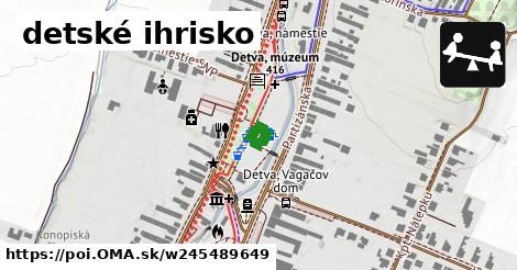 detské ihrisko