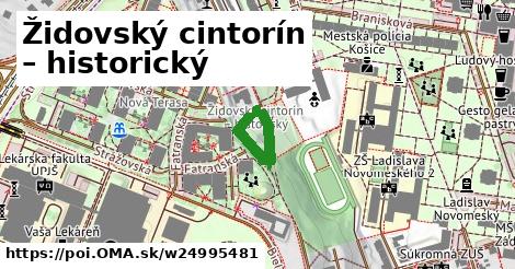 Židovský cintorín – historický