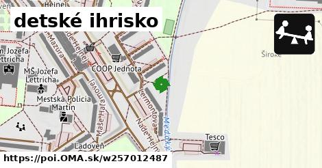 detské ihrisko