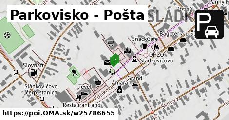 Parkovisko - Pošta