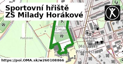 Sportovní hřiště ZŠ Milady Horákové