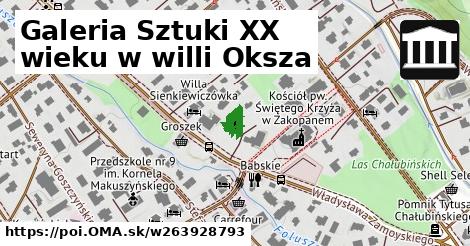 Galeria Sztuki XX wieku w willi Oksza