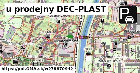 u prodejny DEC-PLAST