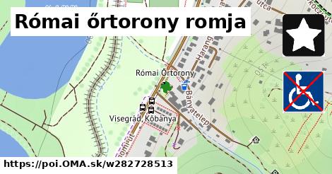 Római őrtorony romja