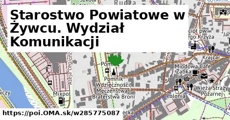 Starostwo Powiatowe w Żywcu. Wydział Komunikacji