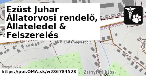 Ezüst Juhar Állatorvosi rendelő, Állateledel & Felszerelés