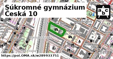 Súkromné gymnázium Česká 10