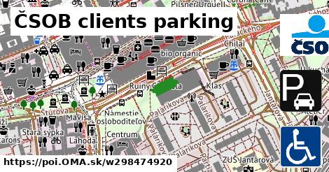 ČSOB clients parking