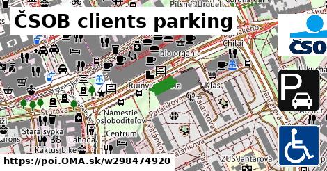 ČSOB clients parking