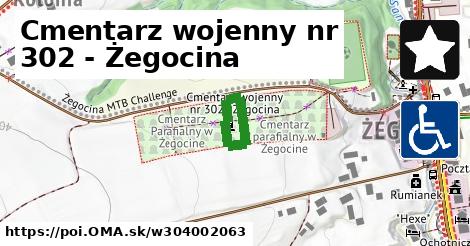 Cmentarz wojenny nr 302 - Żegocina