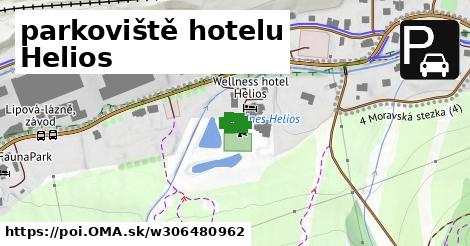 parkoviště hotelu Helios