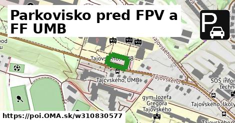 Parkovisko pred FPV a FF UMB