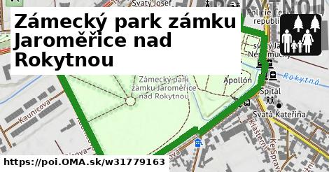 Zámecký park zámku Jaroměřice nad Rokytnou