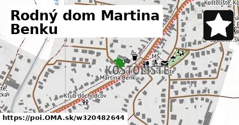 Rodný dom Martina Benku