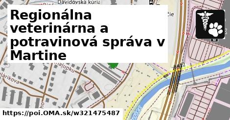 Regionálna veterinárna a potravinová správa v Martine