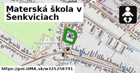 Materská škola v Šenkviciach