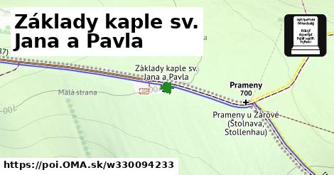 Základy kaple sv. Jana a Pavla