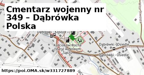 Cmentarz wojenny nr 349 – Dąbrówka Polska