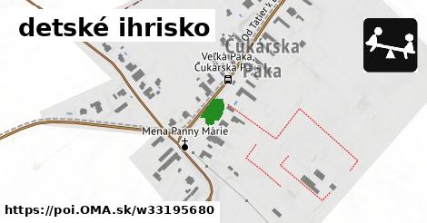 detské ihrisko