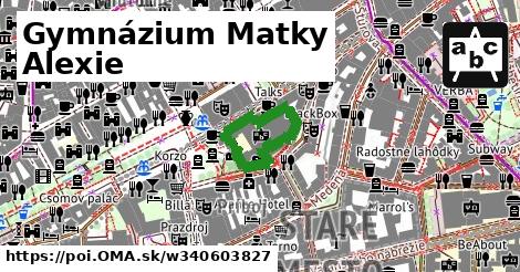 Gymnázium Matky Alexie