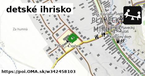 detské ihrisko