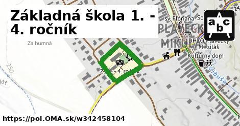 Základná škola 1. - 4. ročník