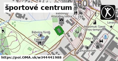 športové centrum