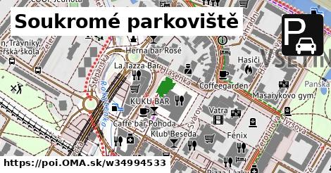 Soukromé parkoviště