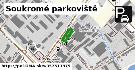 Soukromé parkoviště