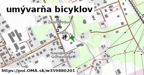 umývarňa bicyklov