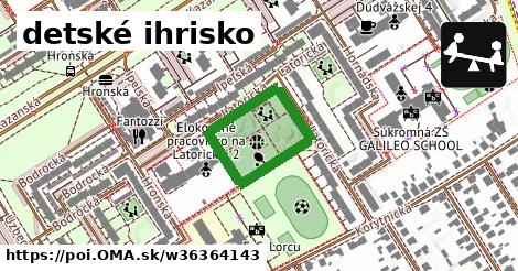 detské ihrisko