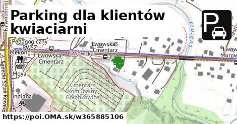 Parking dla klientów kwiaciarni