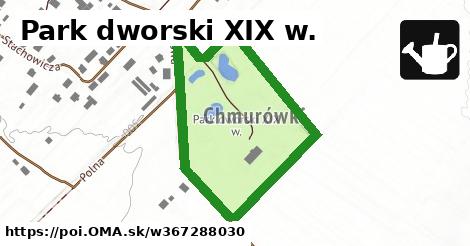 Park dworski XIX w.