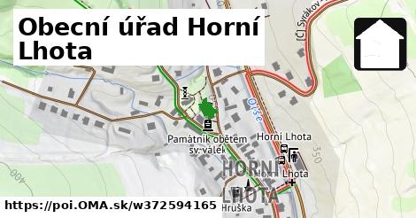 Obecní úřad Horní Lhota