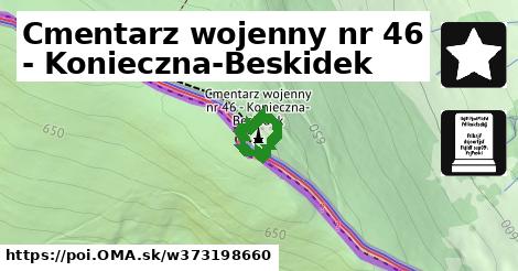 Cmentarz wojenny nr 46 - Konieczna-Beskidek